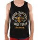B1S1501076 Bullzye Men's Built Tough Singlet Black