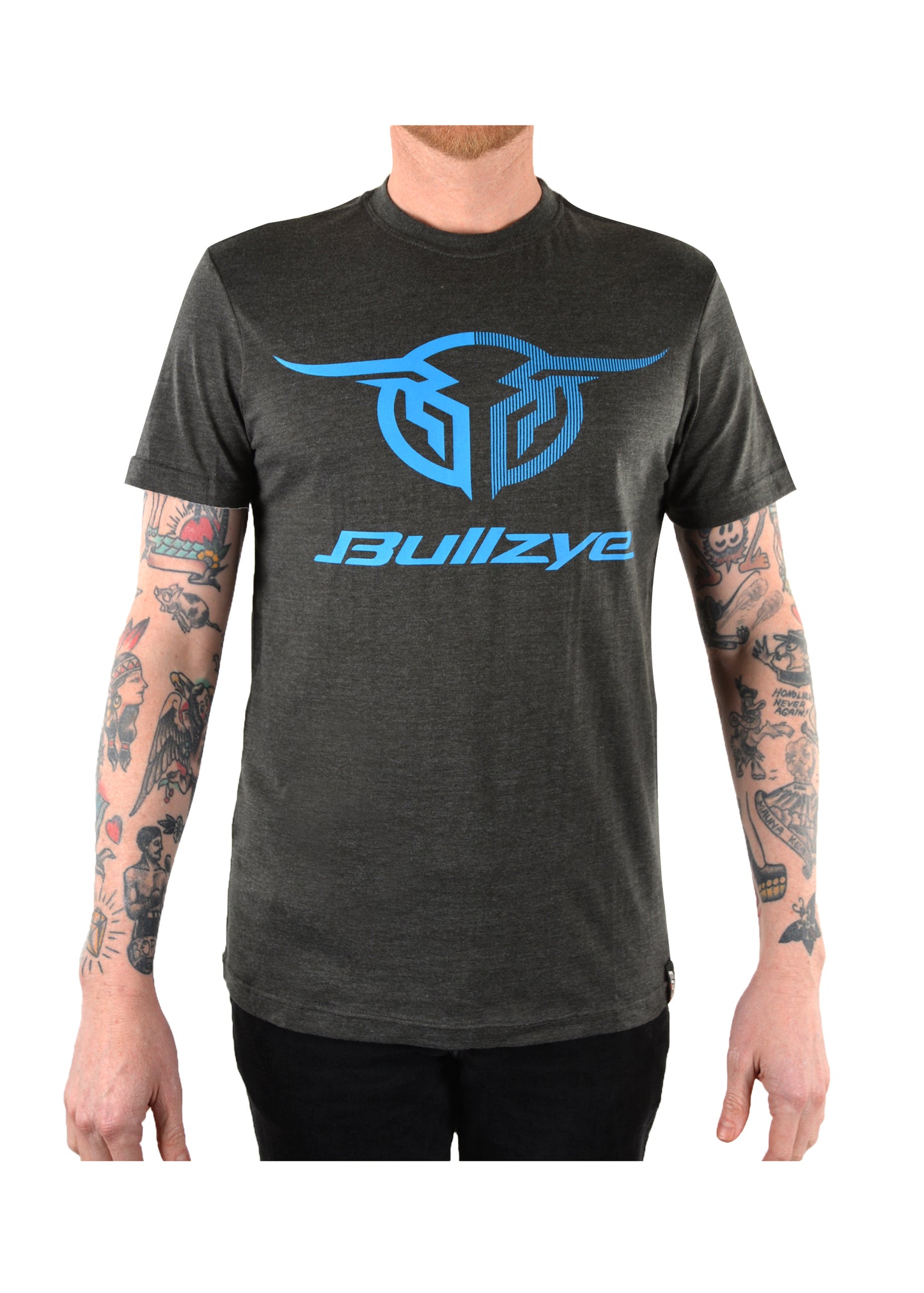 B1S1503070 Bullzye Men's Authentic Tee Charcoal