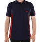B1S1520081 Bullzye Men's Splice Polo Navy/Red