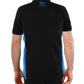 B1S1500082 Bullzye Men's Culture Stripe Polo Black