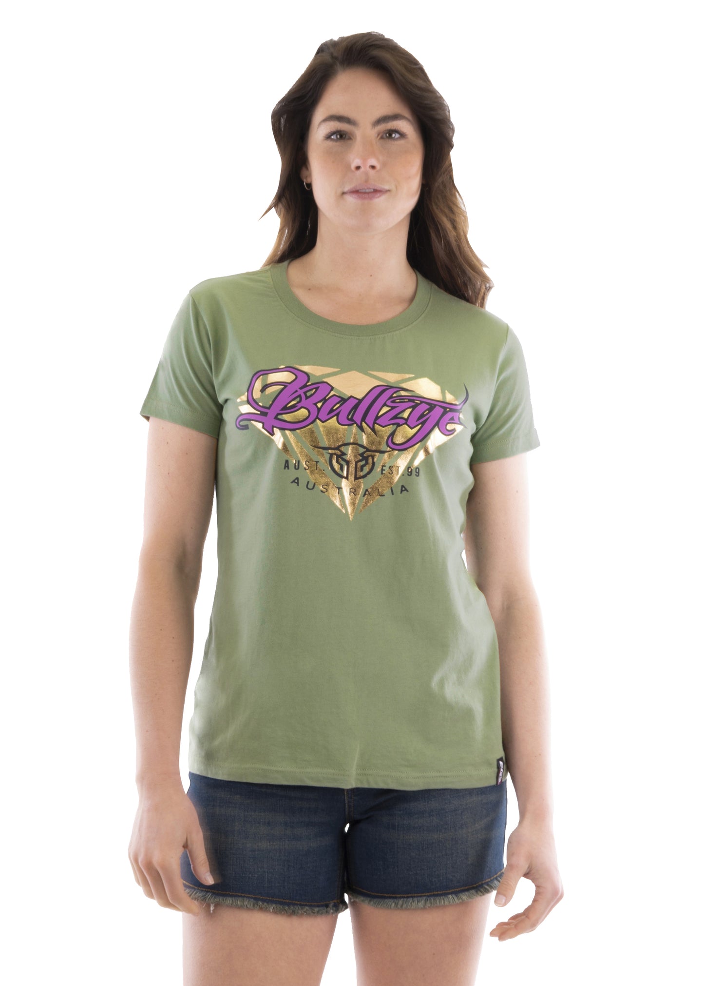 B2S2503210 Bullzye Women's Diamond Tee