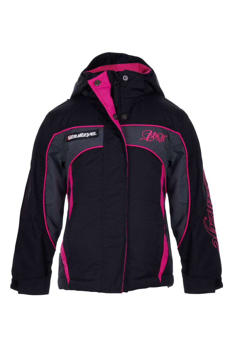 B3W5709057 Bullzye Girls Carla Jacket Black/Pink