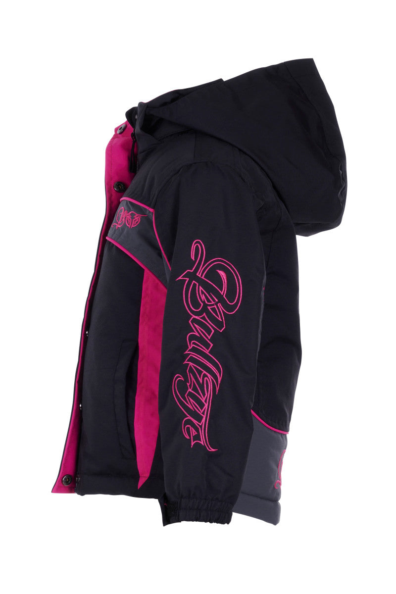 B3W5709057 Bullzye Girls Carla Jacket Black/Pink