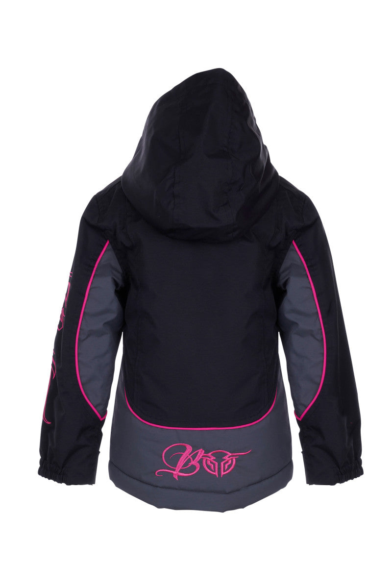 B3W5709057 Bullzye Girls Carla Jacket Black/Pink