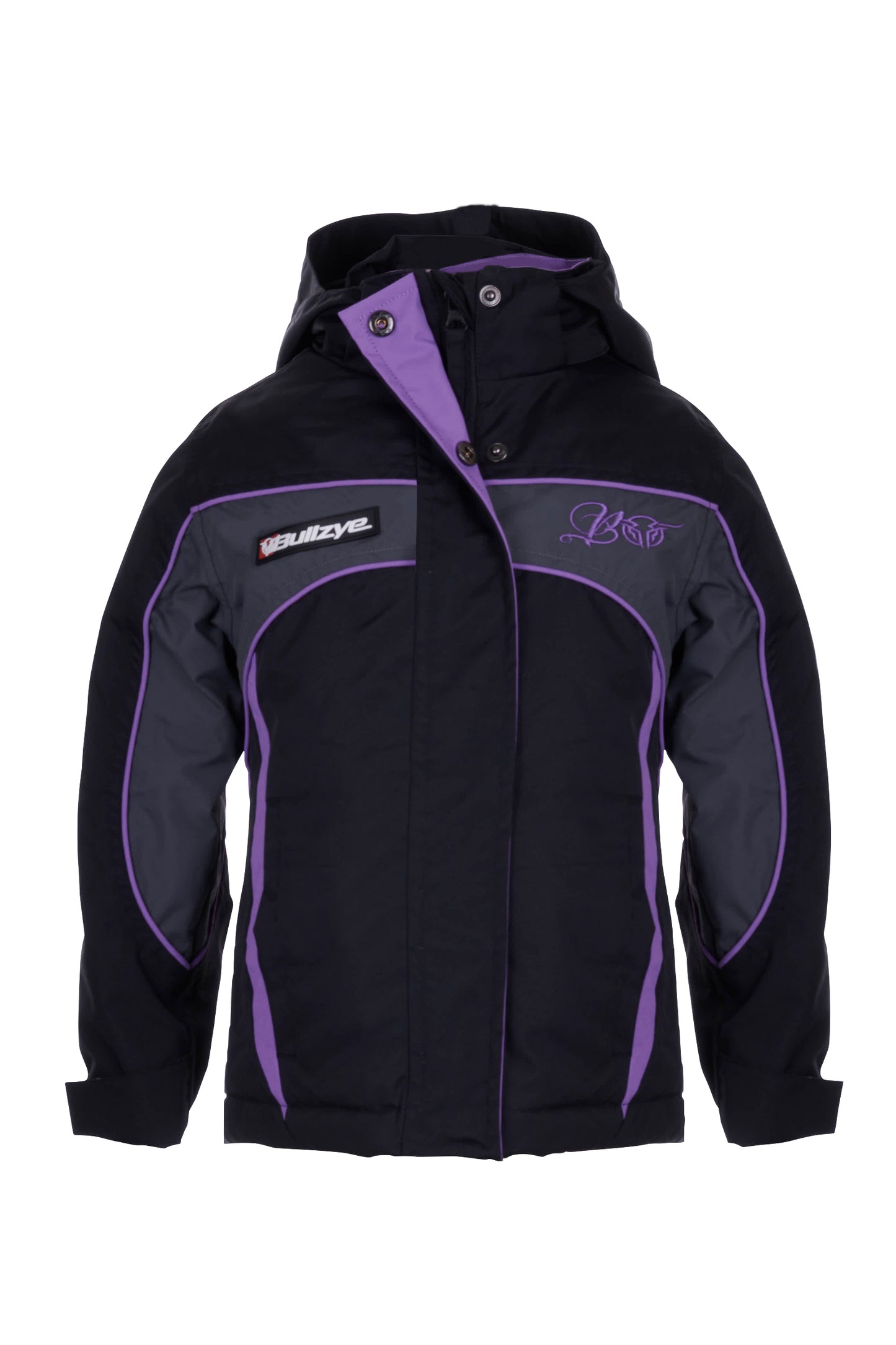 B3W5709057 Bullzye Girls Carla Jacket Black/Purple