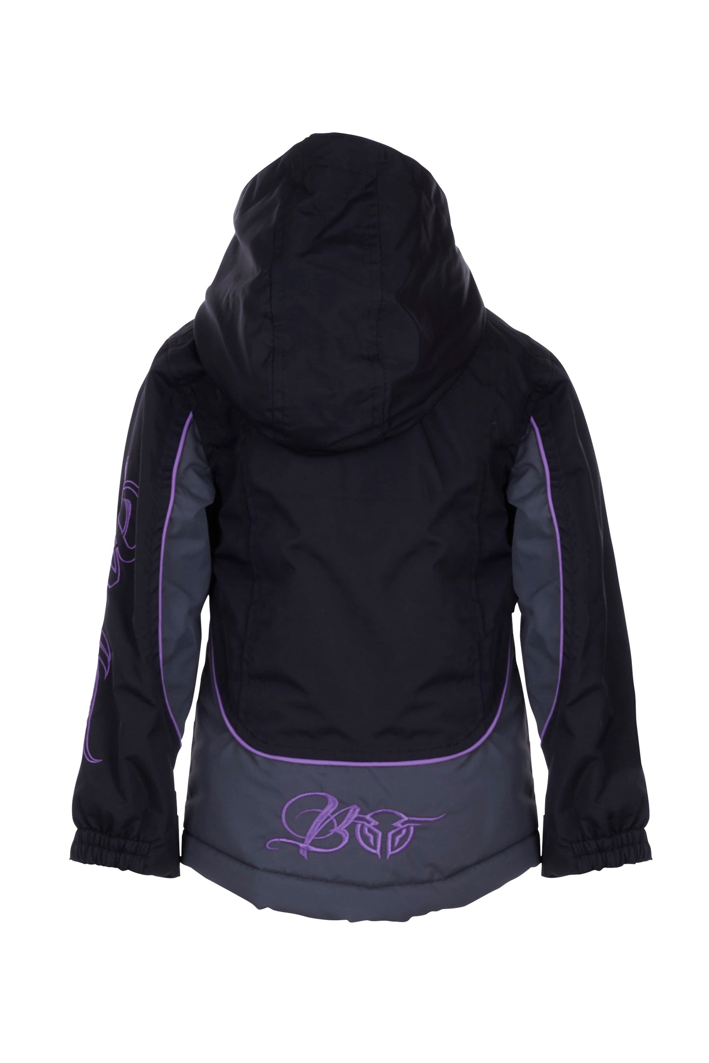 B3W5709057 Bullzye Girls Carla Jacket Black/Purple