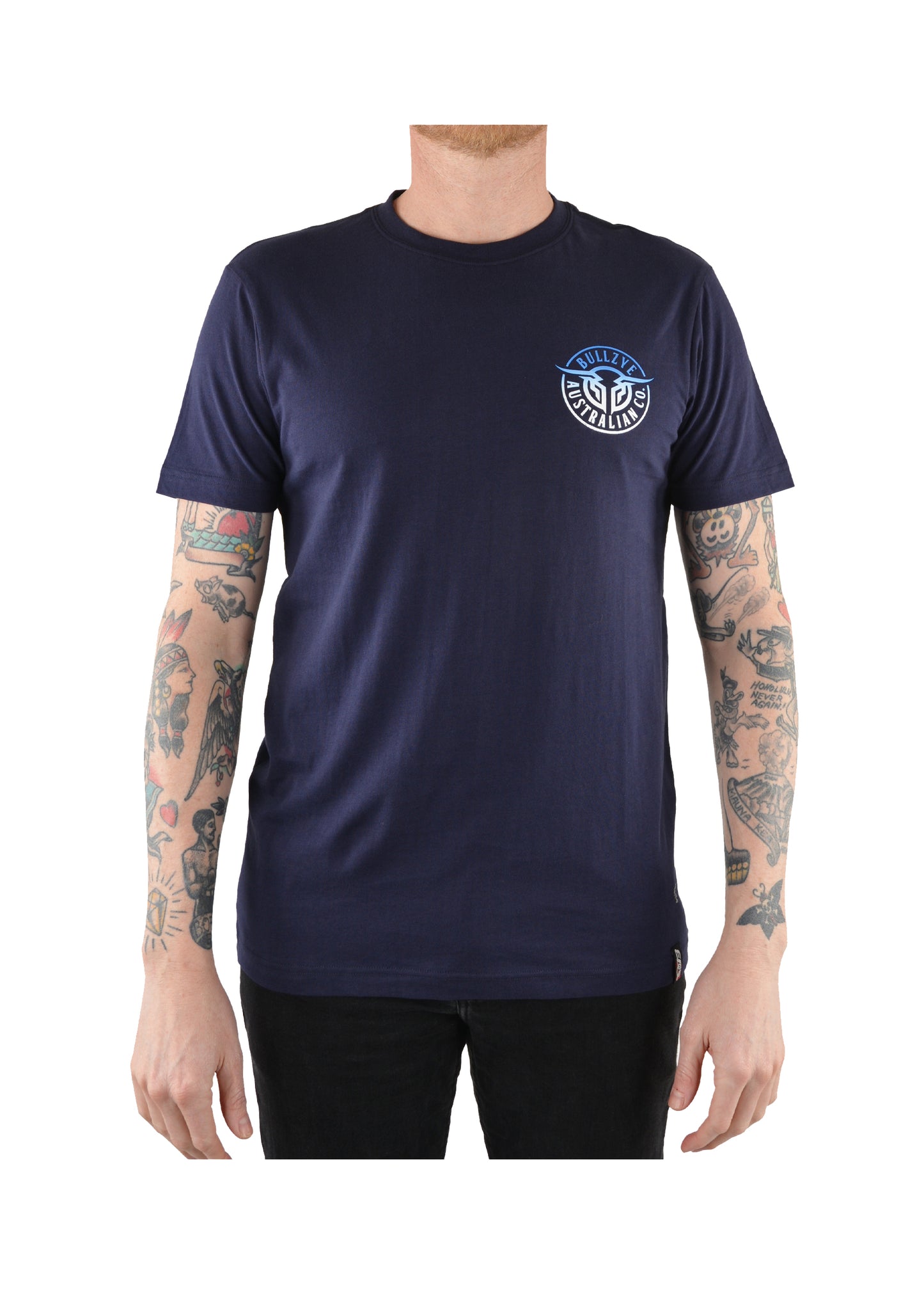 BCP1503002 Bullzye Men's Bullring Tee Navy