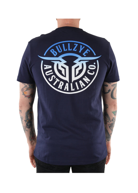 BCP1503002 Bullzye Men's Bullring Tee Navy