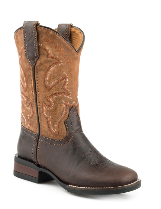 09-018-911-2408TA Roper Kids Monterey Brown/ Tan Leather