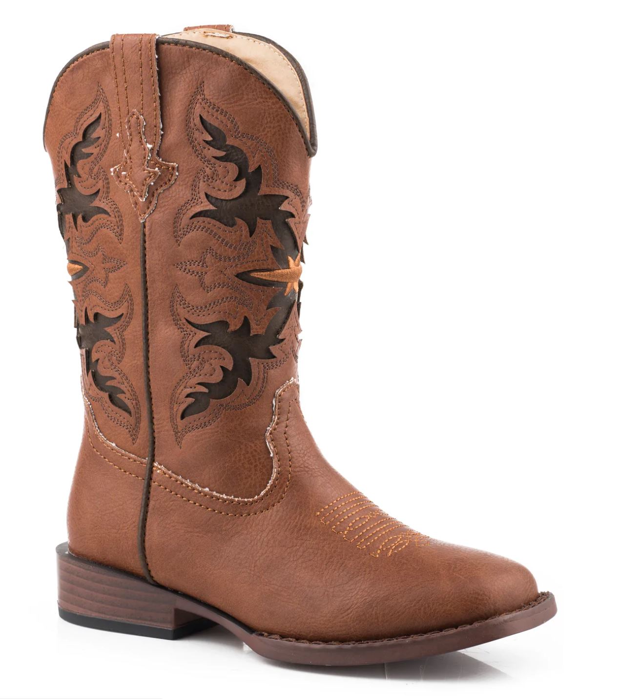 09-018-1900-2932BR Roper Kids Amos Cognac Boot