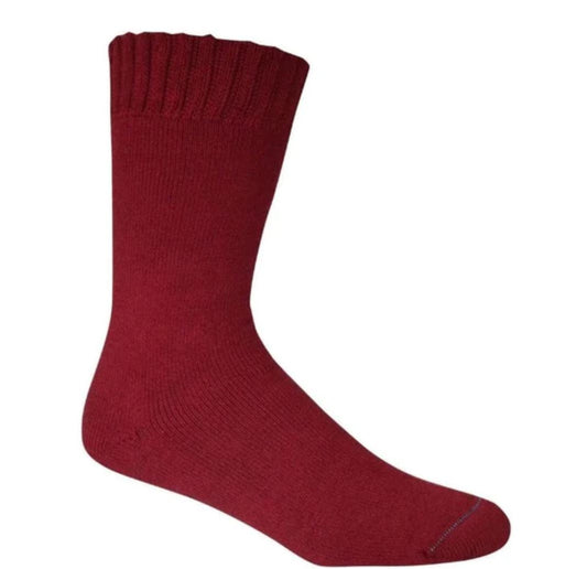 1BAMBURNTRED  BT Bamboo Extra Thick Socks Burnt Red