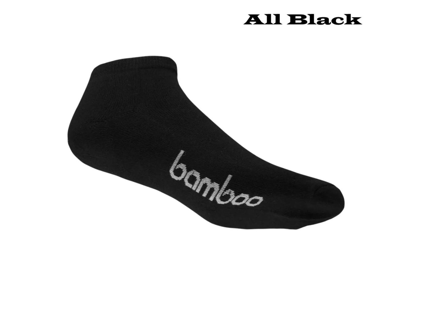 29087 Bamboo Kids Ankle Socks Black