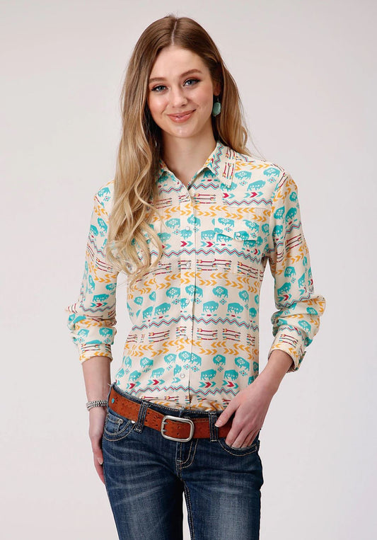 03-050-0590-2062 Roper Women's Five Star Collection LS Shirt