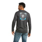 10037027 Ariat Men's Exposure Tee Charcoal