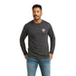 10037027 Ariat Men's Exposure Tee Charcoal