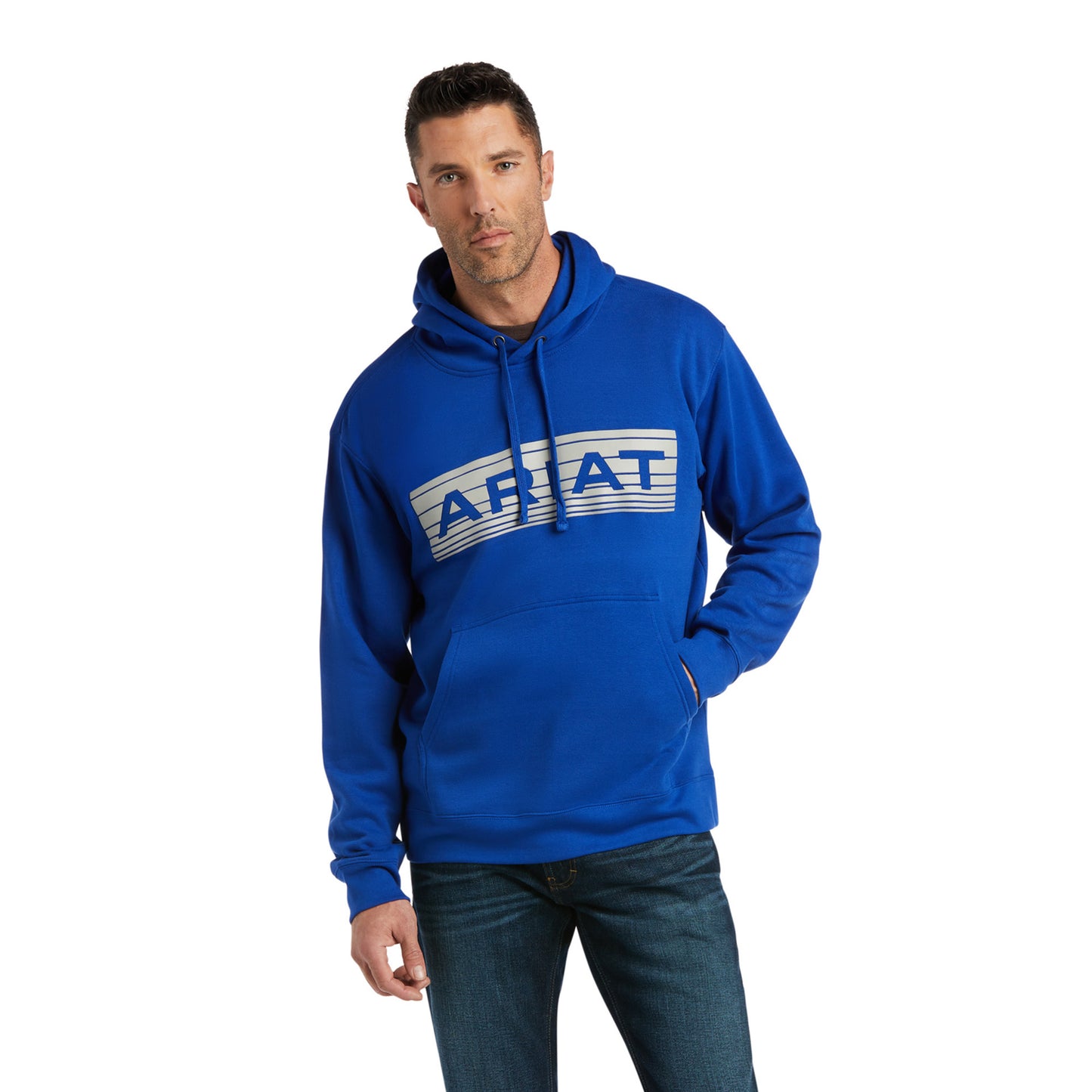 10037817 Ariat Men's Basic Hoodie Sweatshirt Cobalt