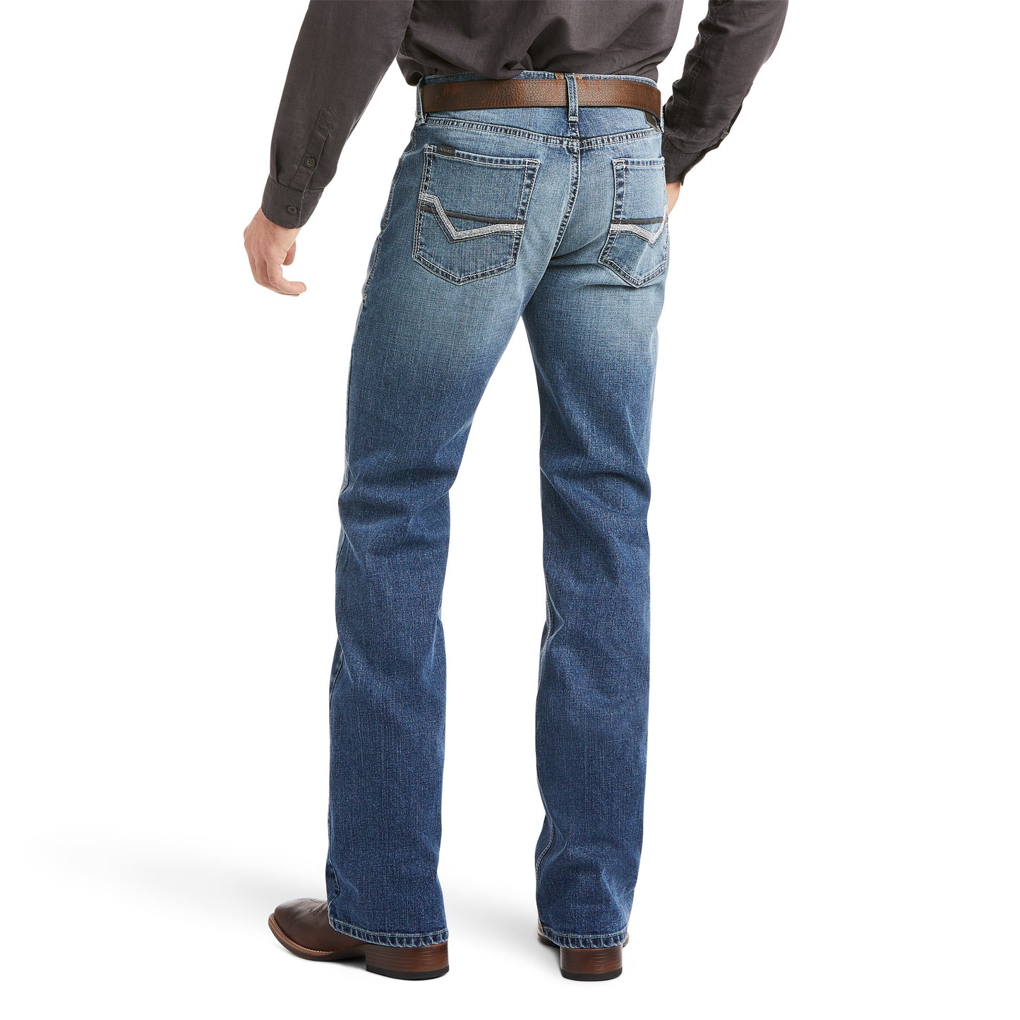 10037966 Ariat Men's M5 Low Rise Boot Cut Stretch Novato Wyland  36' leg