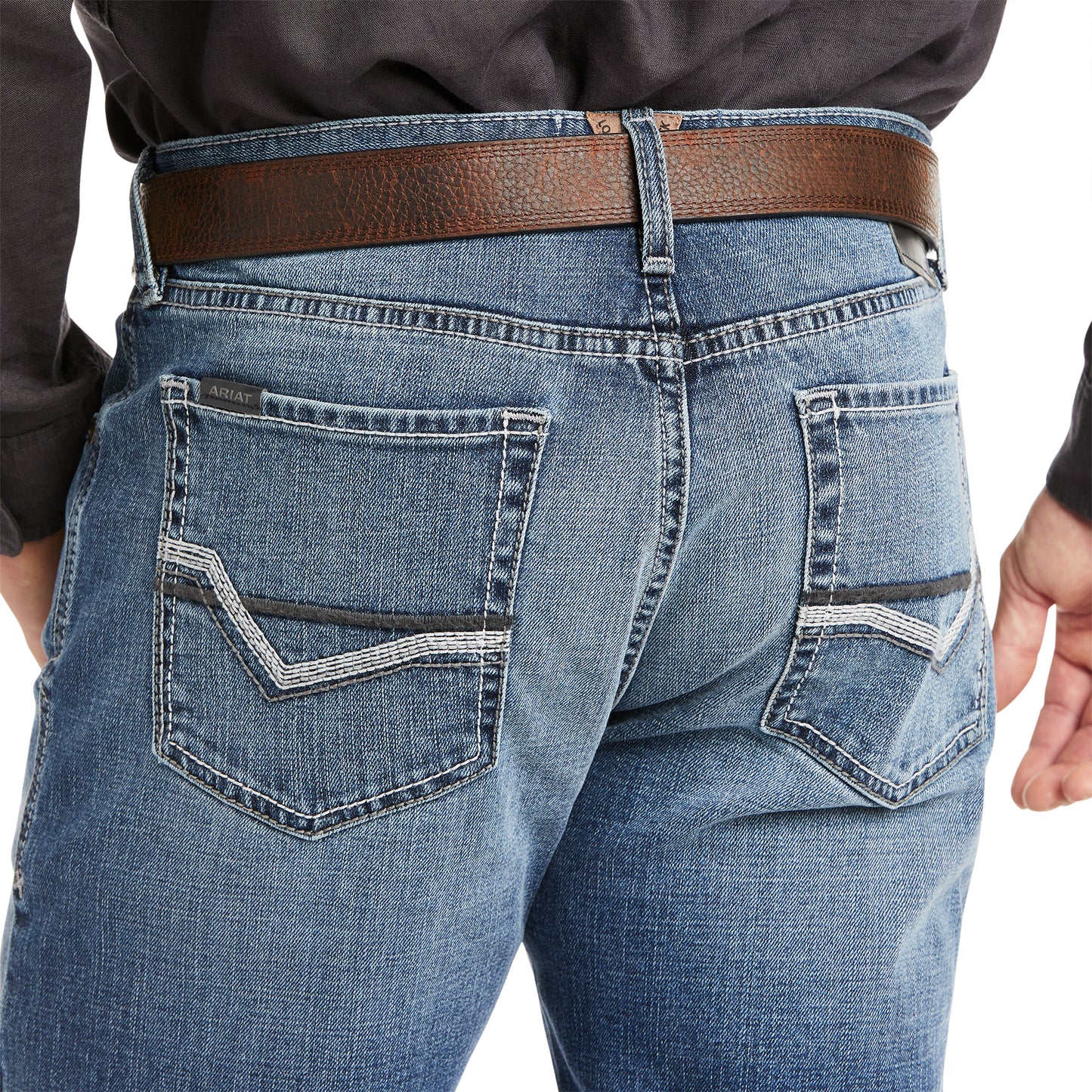 10037966 Ariat Men's M5 Low Rise Boot Cut Stretch Novato Wyland  36' leg