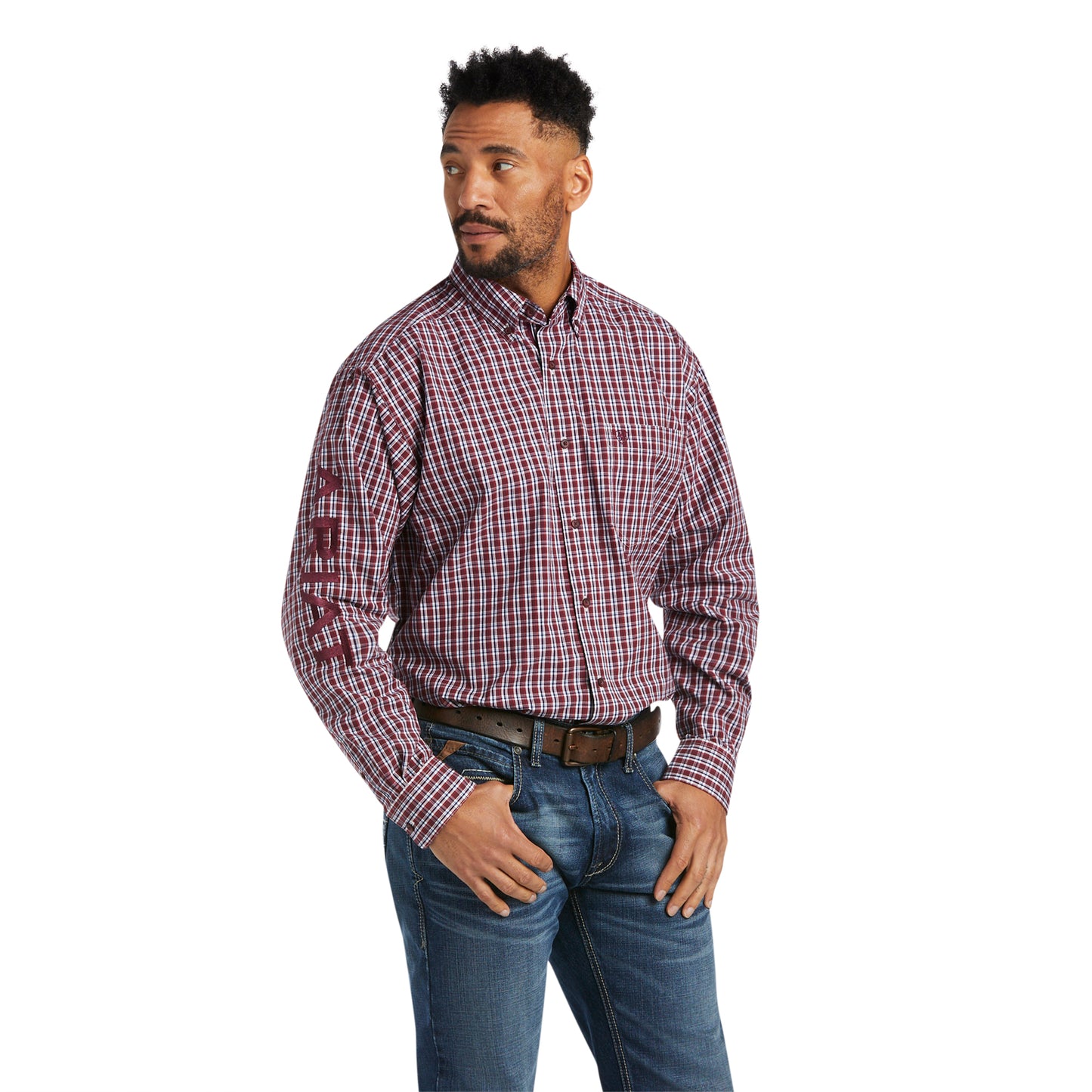 10038082 Ariat Men's Pro Team Waylen Classic LS Shirt