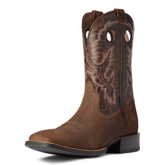 10038502 Ariat Men's Sport Buckout Rough Ginger/ Rusted Iron