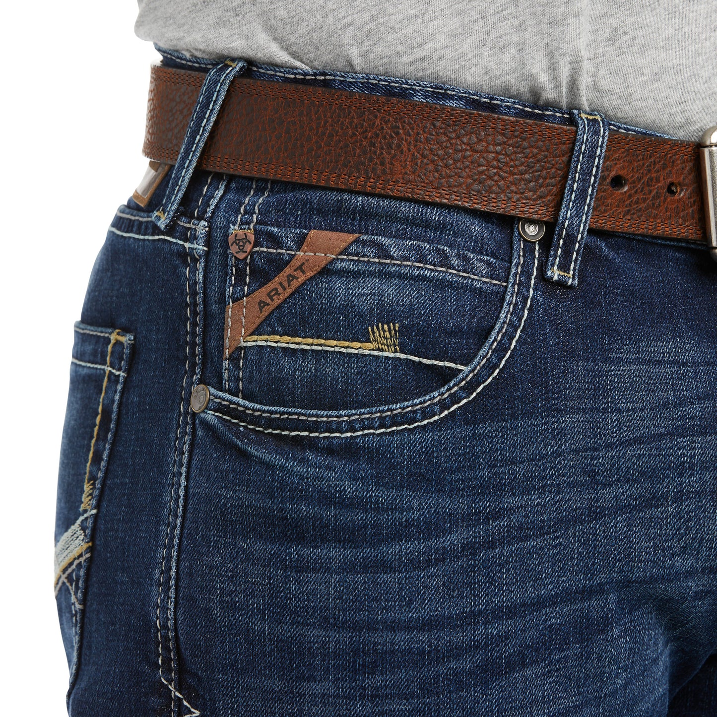 10036877 Ariat Men's M5 Slim Straight Leg Matteo Denali 30' Leg