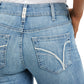 10037686 Ariat Women's REAL Perfect Rise Straight Leg Karen Alabama Long Leg