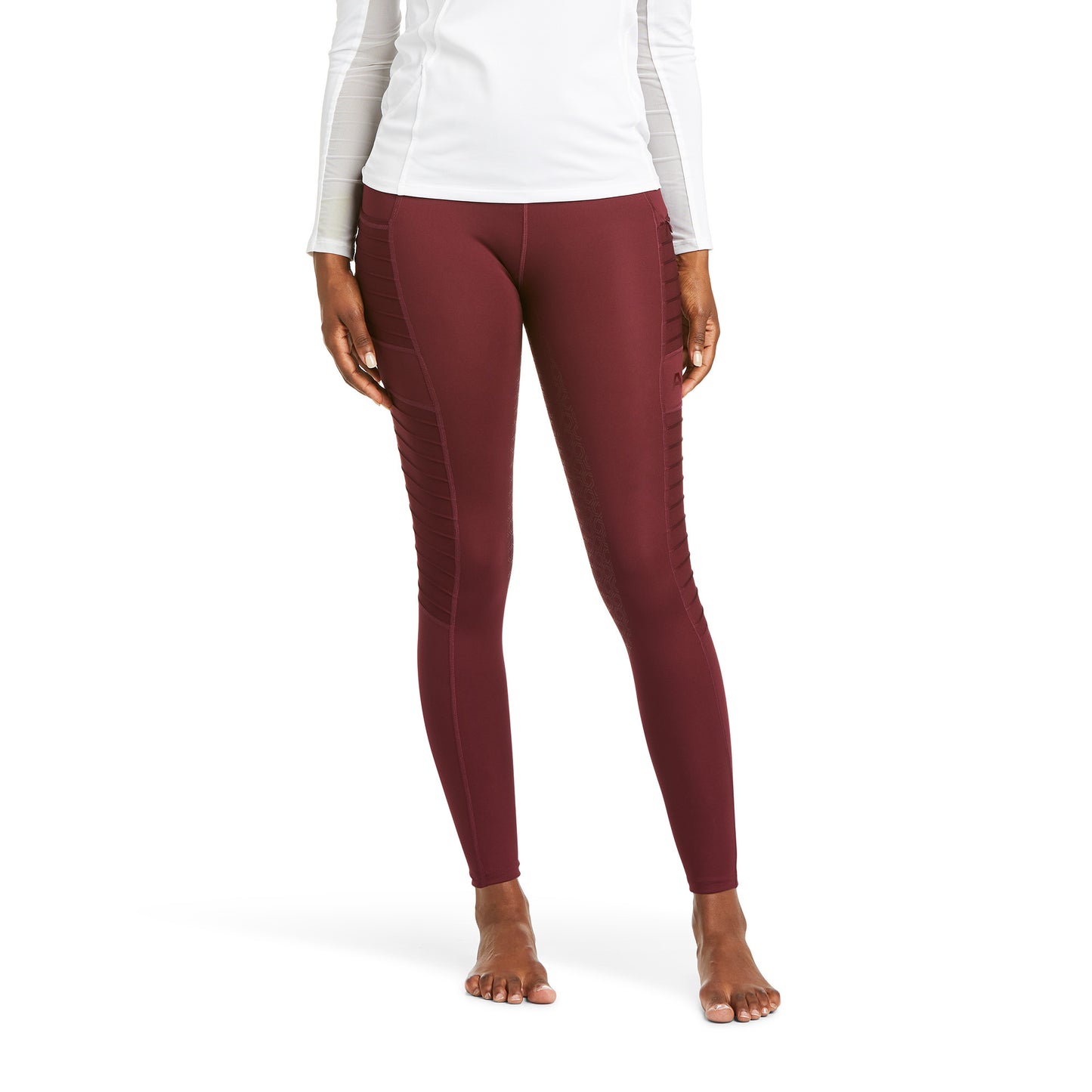 10037442 Ariat Women's EOS Moto FS Tight Winsor Wine