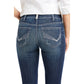 10037953 Ariat Women's REAL Perfect Rise Boot Cut Cristina Pacific Xtra long Leg