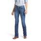 10037958 Ariat Women's REAL Mid Rise Boot Cut Kylee Irvine Regular leg