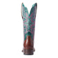 10038303 Ariat Women's Primera Stretch Fit Barrel Brown/Antique Teal
