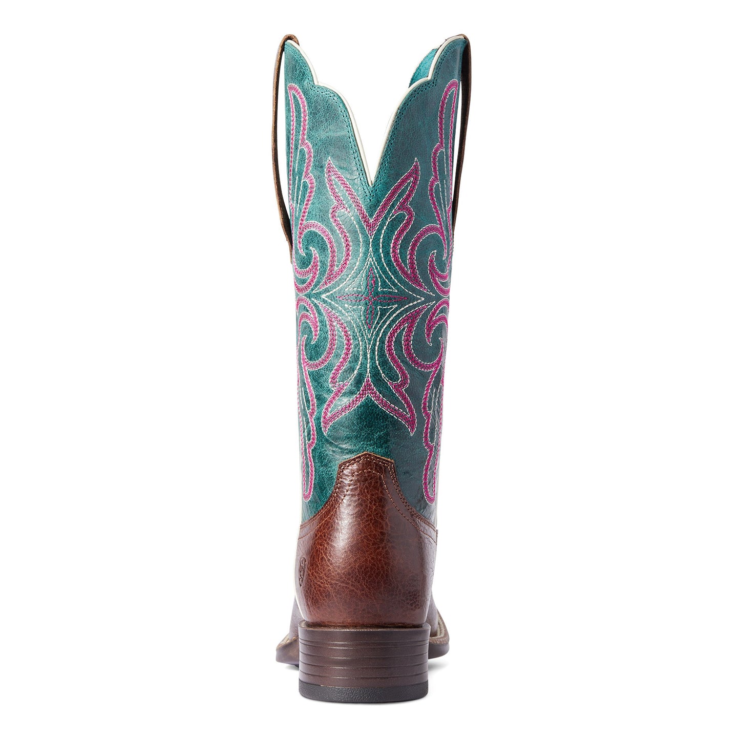 10038303 Ariat Women's Primera Stretch Fit Barrel Brown/Antique Teal