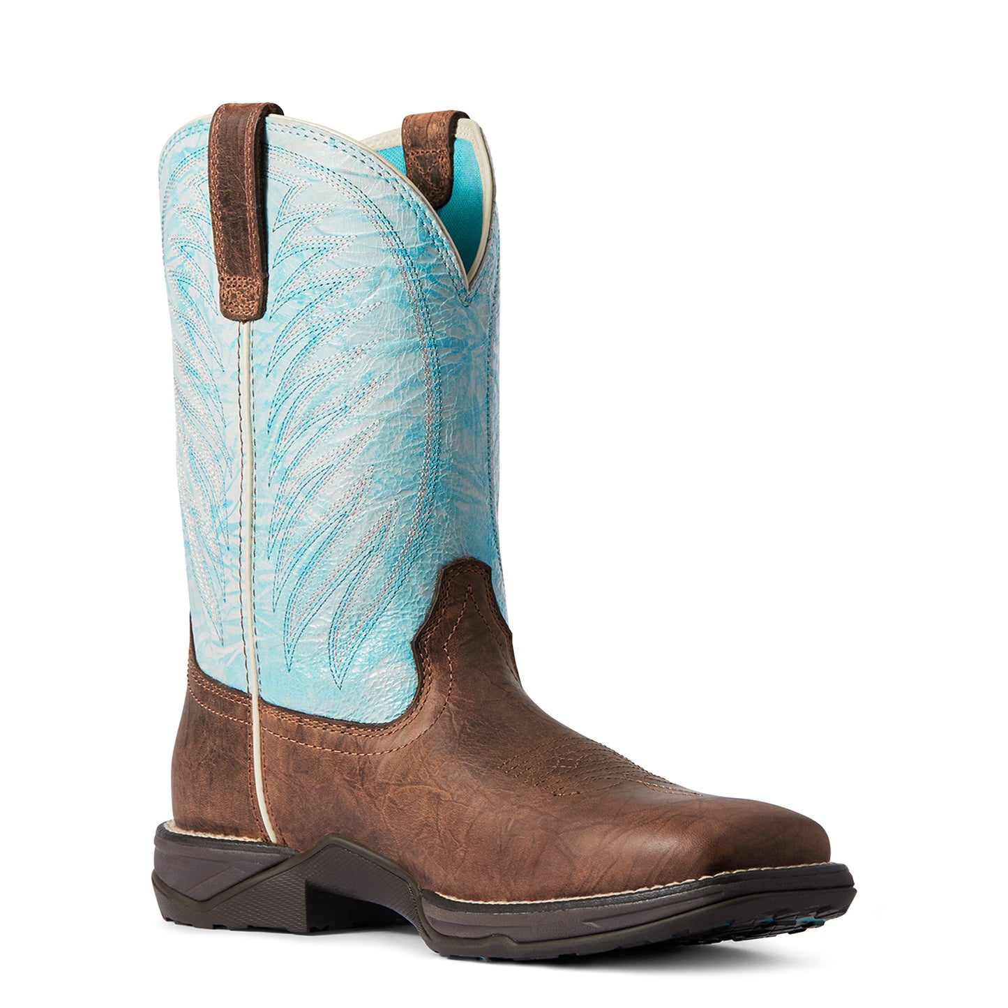 10038331 Ariat Women's Anthem 2.0 Cracked Mahogany/Ombre Blue