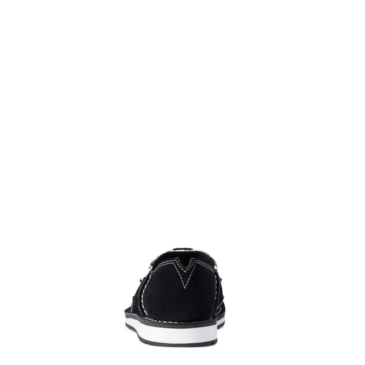 10038419  Ariat Womens Cruiser Black Suede/Black Tumbleweed Print
