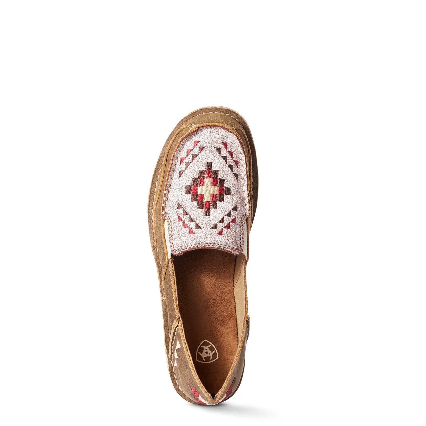 10038485 Ariat Womens Cruiser Deco Brown/Crackled White