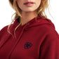 10038909 Ariat Women's REAL Arm Logo Hood Rhubarb