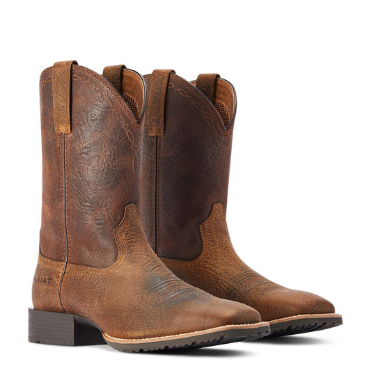 10042430 Ariat Mns Hybrid Grit Earth Alamo Brown Boots