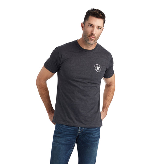 10042659 Ariat Mns SS Tee Charcoal Heather
