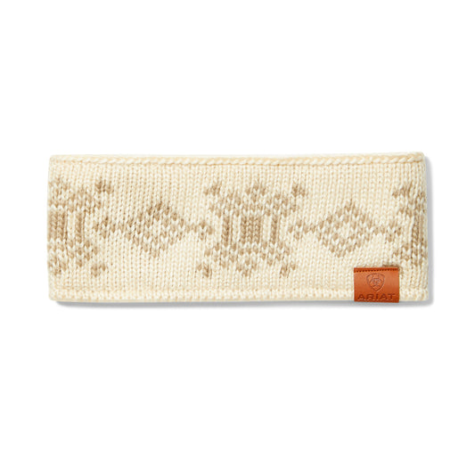 1004193 Ariat Uni Patrona HeadBand Natural/Burlap