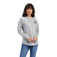 1010041334 Ariat Women's REAL Southwest Oversized Graphic LS Shirt heather grey