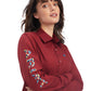 10041434 Ariat Women's Kirby Stretch LS Shirt Roughe Red