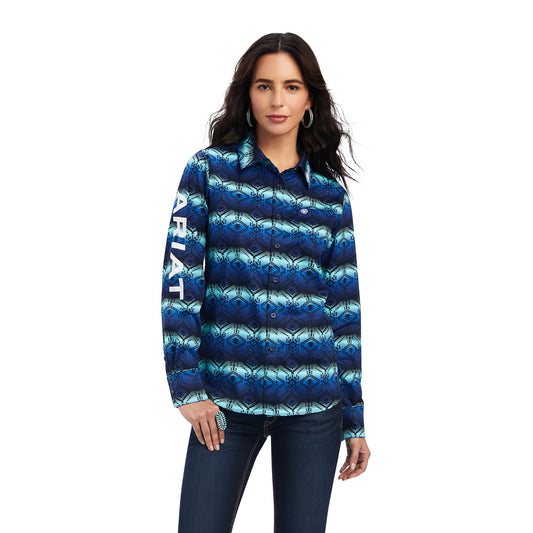 10041435 Ariat Women's Kirby Stretch LS Shirt Maison Print