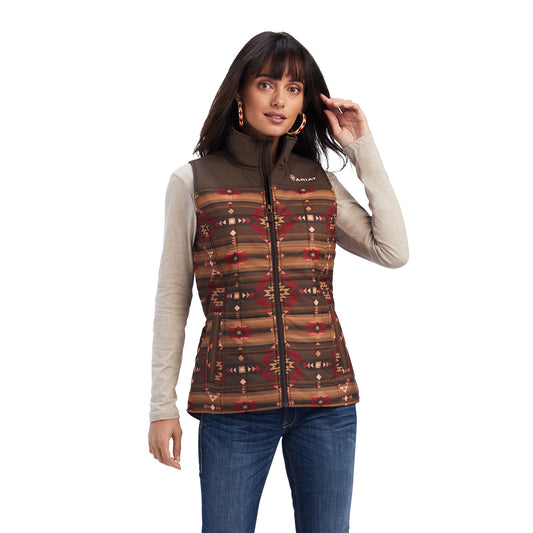 10041585 Ariat Women's REAL Crius insulated vest Canyonlands print