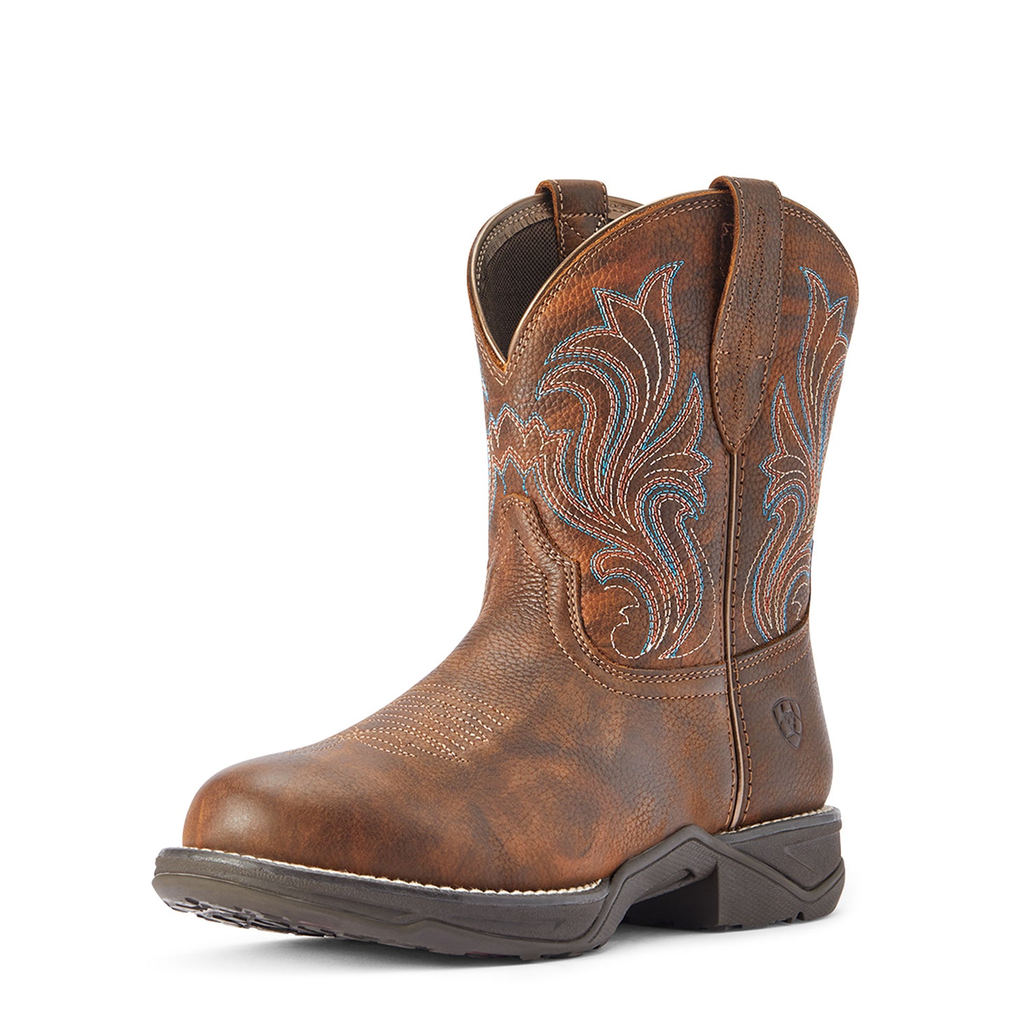 10042422 Ariat Wms Rnd Toe Shortie Copper Kettle Boots