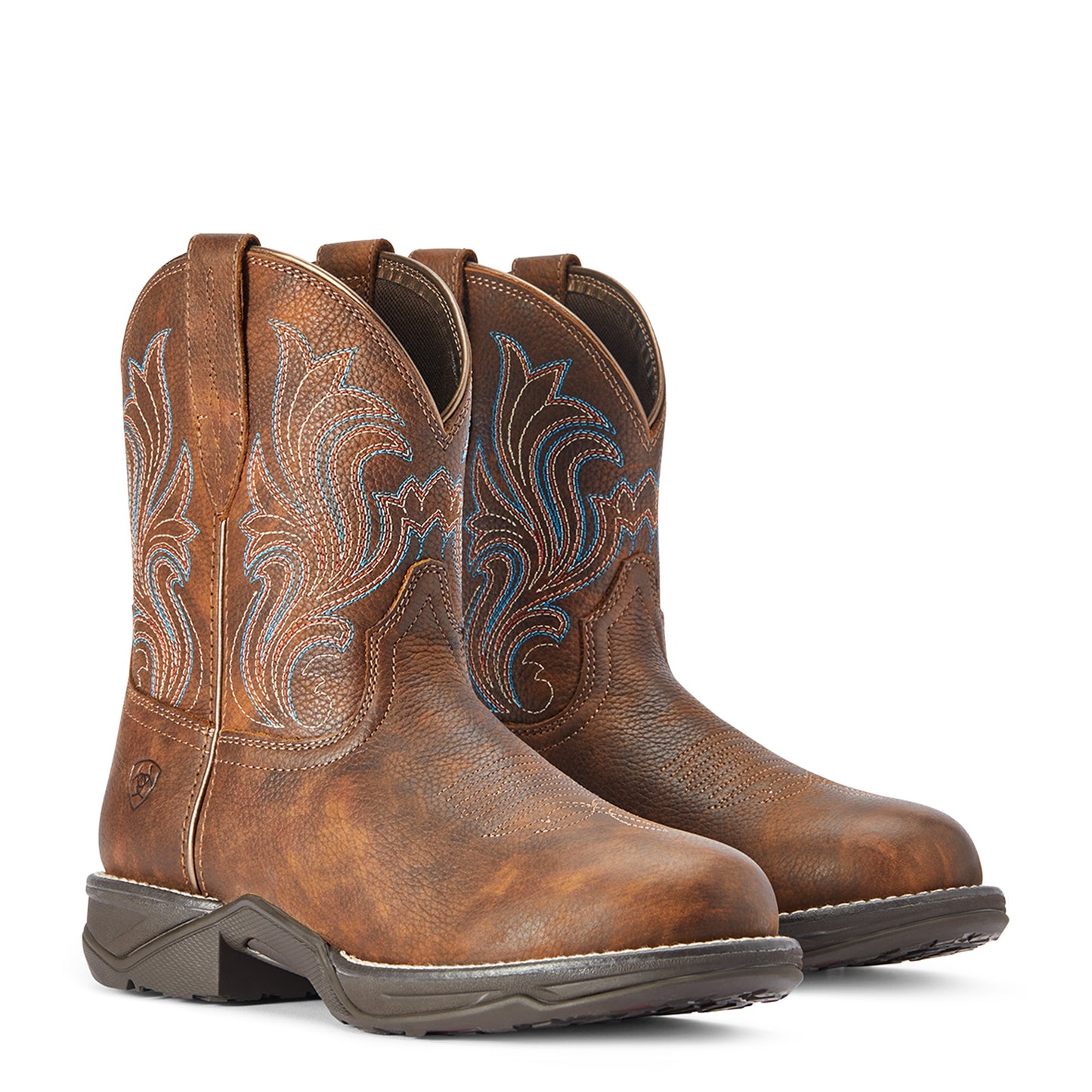 10042422 Ariat Wms Rnd Toe Shortie Copper Kettle Boots