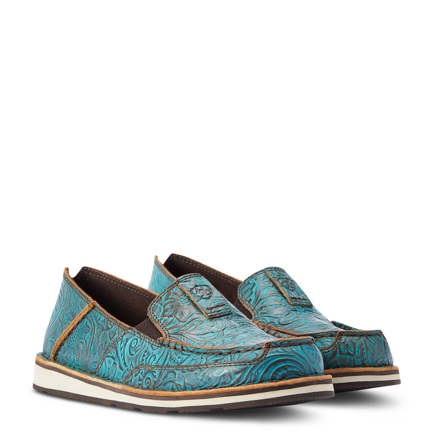 10042526 Ariat Wmns Turquoise Floral Cruiser