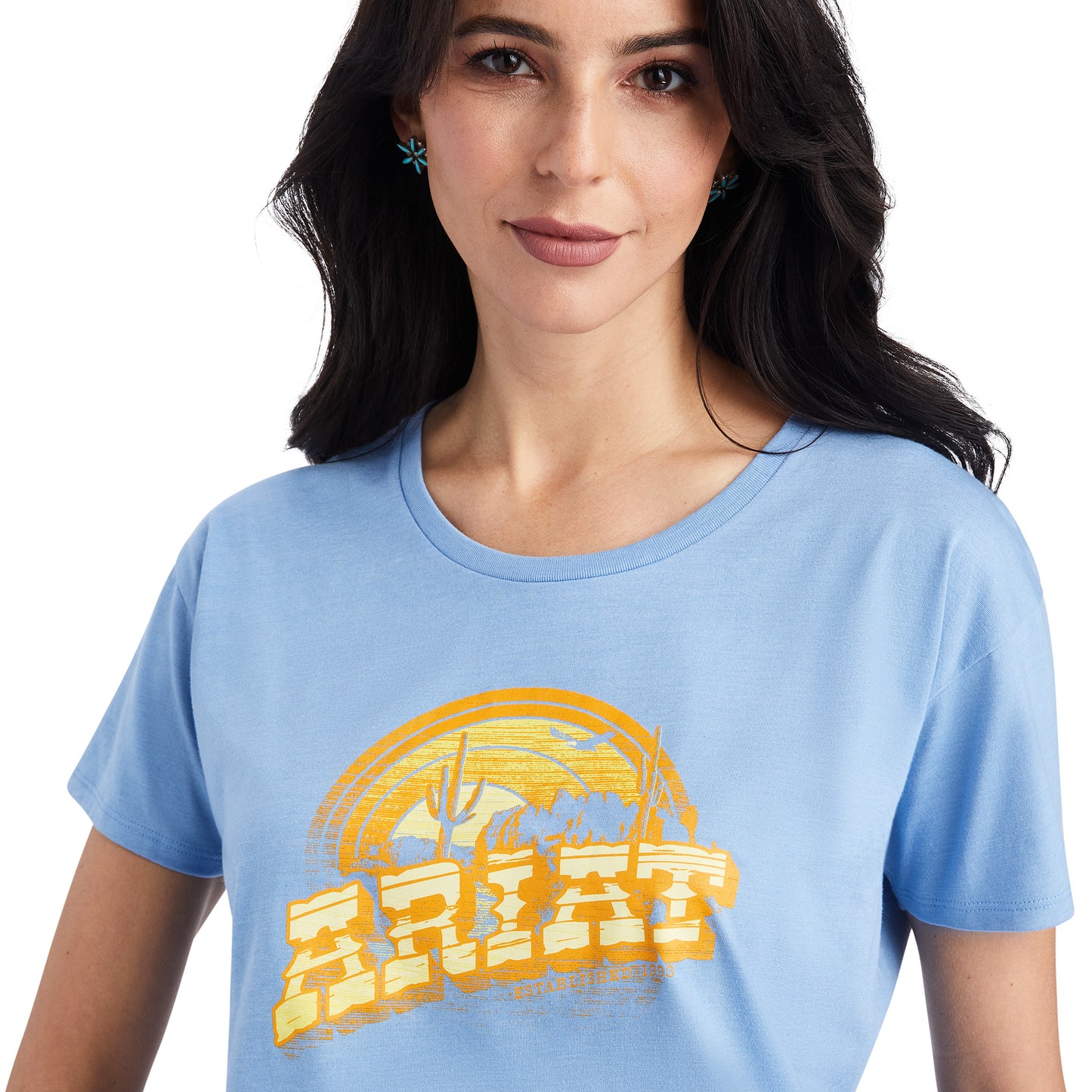 10042719 Ariat Wms Sunset Arc SS Tee