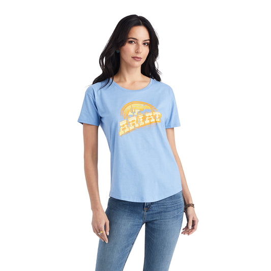 10042719 Ariat Wms Sunset Arc SS Tee