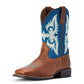 10042597 Ariat Yth Lonestar Blue Waves Boots