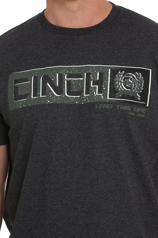 MTT1690373-HBK Cinch Men's Tee Grey/Green