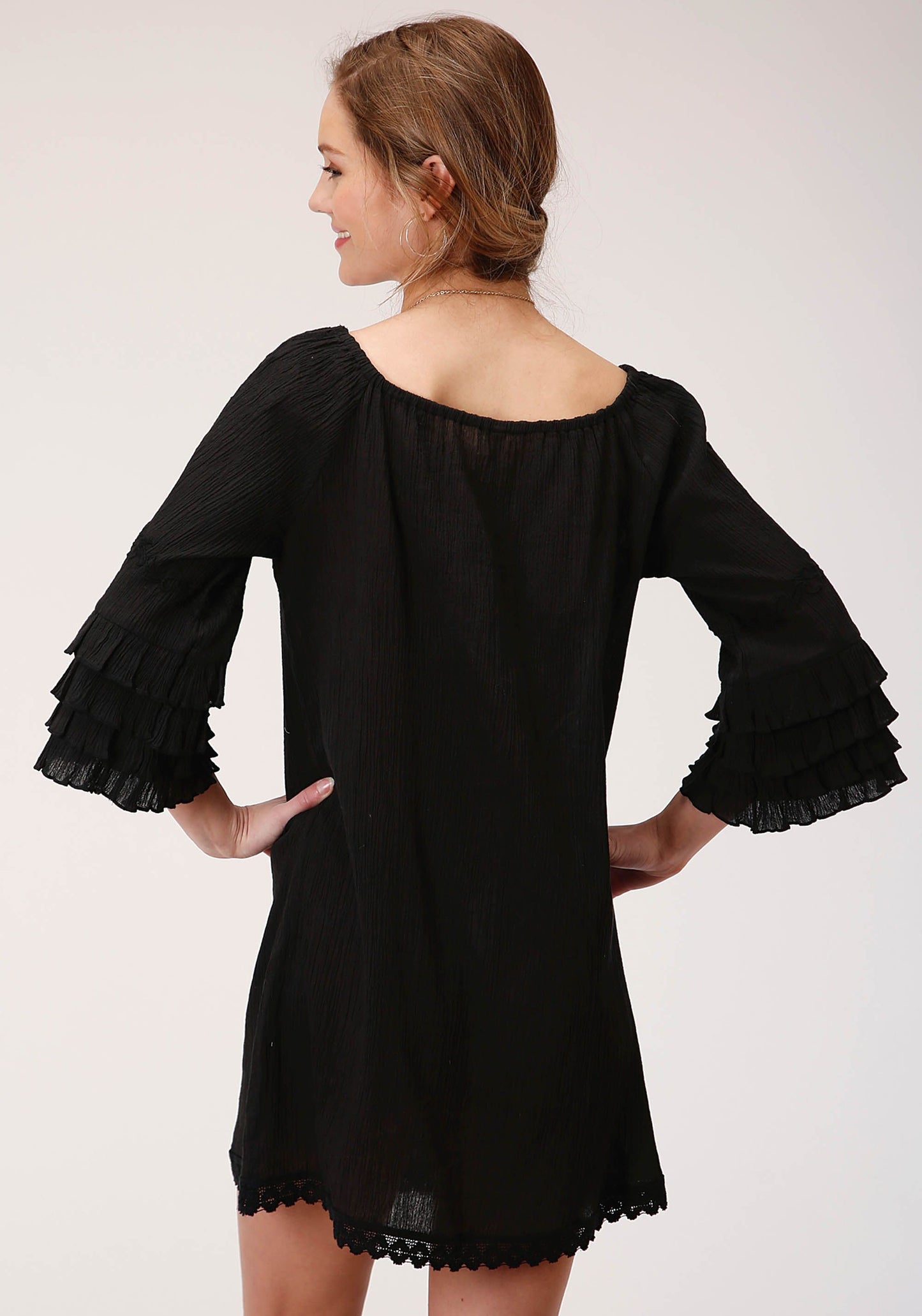 03-057-0565-0123BL Roper Women's Five Star Dress Black